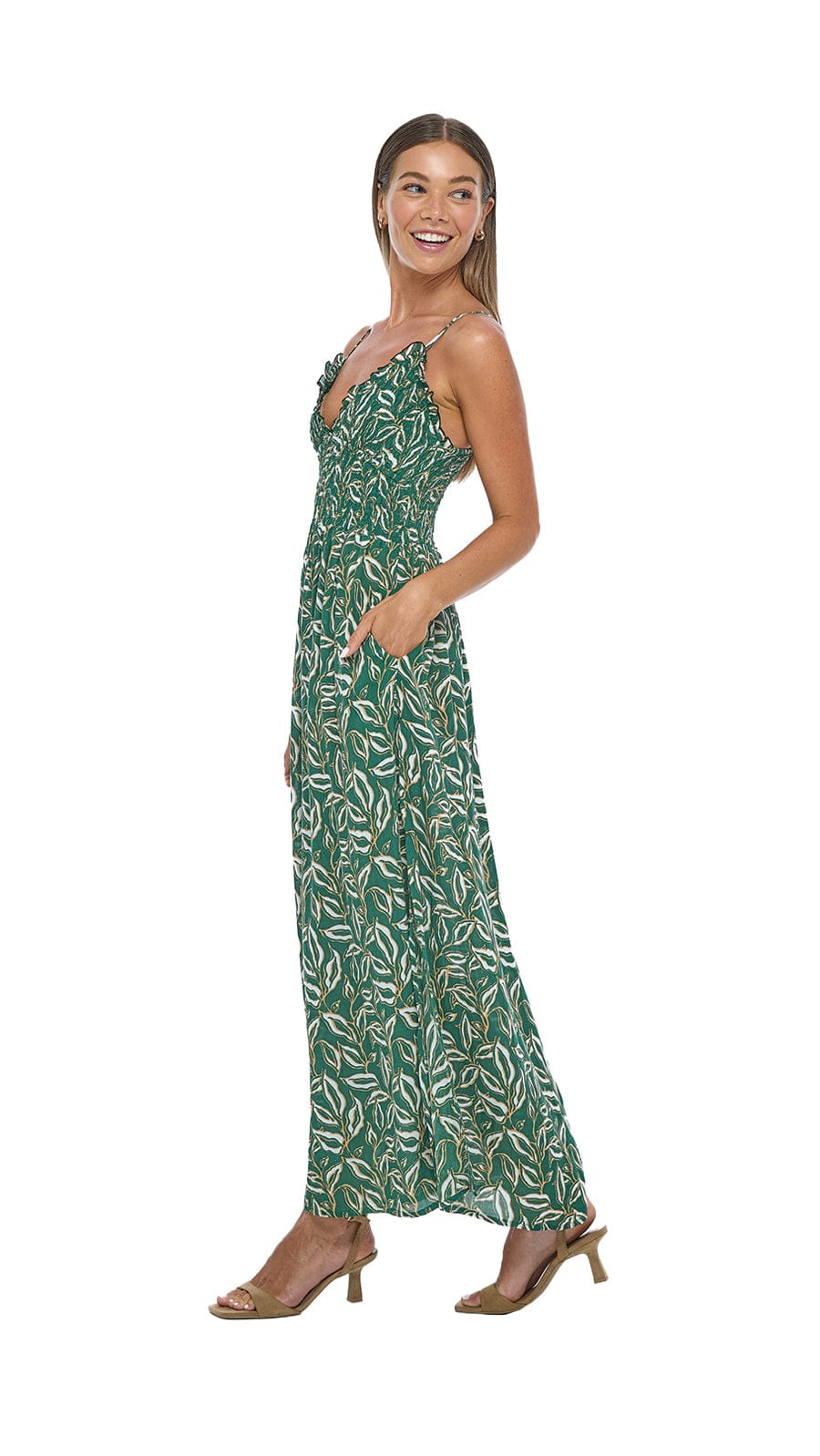khushclothing DRESSES Marilys Maxi Dress - Lauris Green
