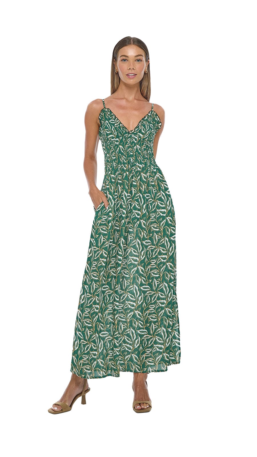 khushclothing DRESSES Marilys Maxi Dress - Lauris Green