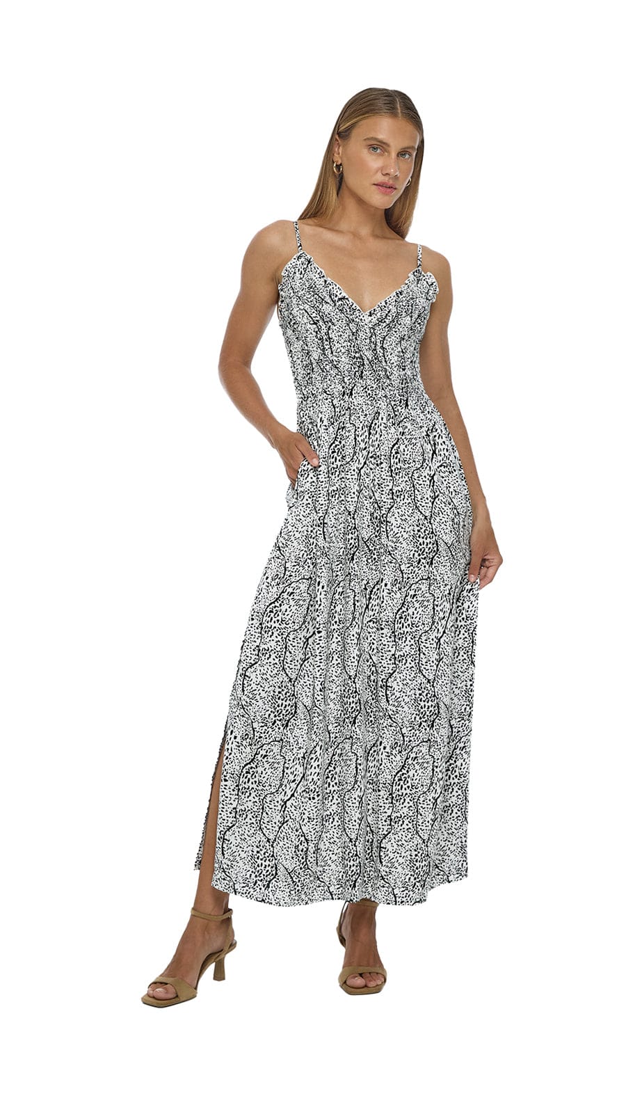 khushclothing DRESSES Marilys Maxi Dress - Savanae off-white