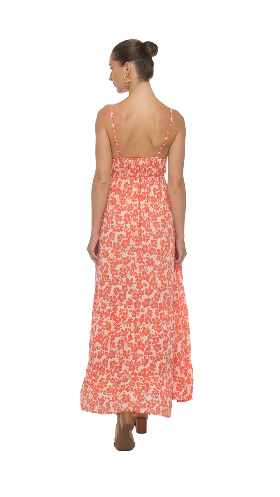 khushclothing DRESSES Morya Maxi Dress - Kai Coral