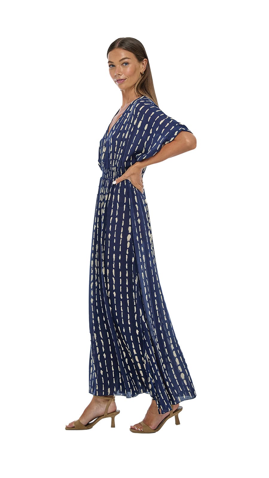 khushclothing DRESSES Poppy Serenity Maxi Dress - Current Navy