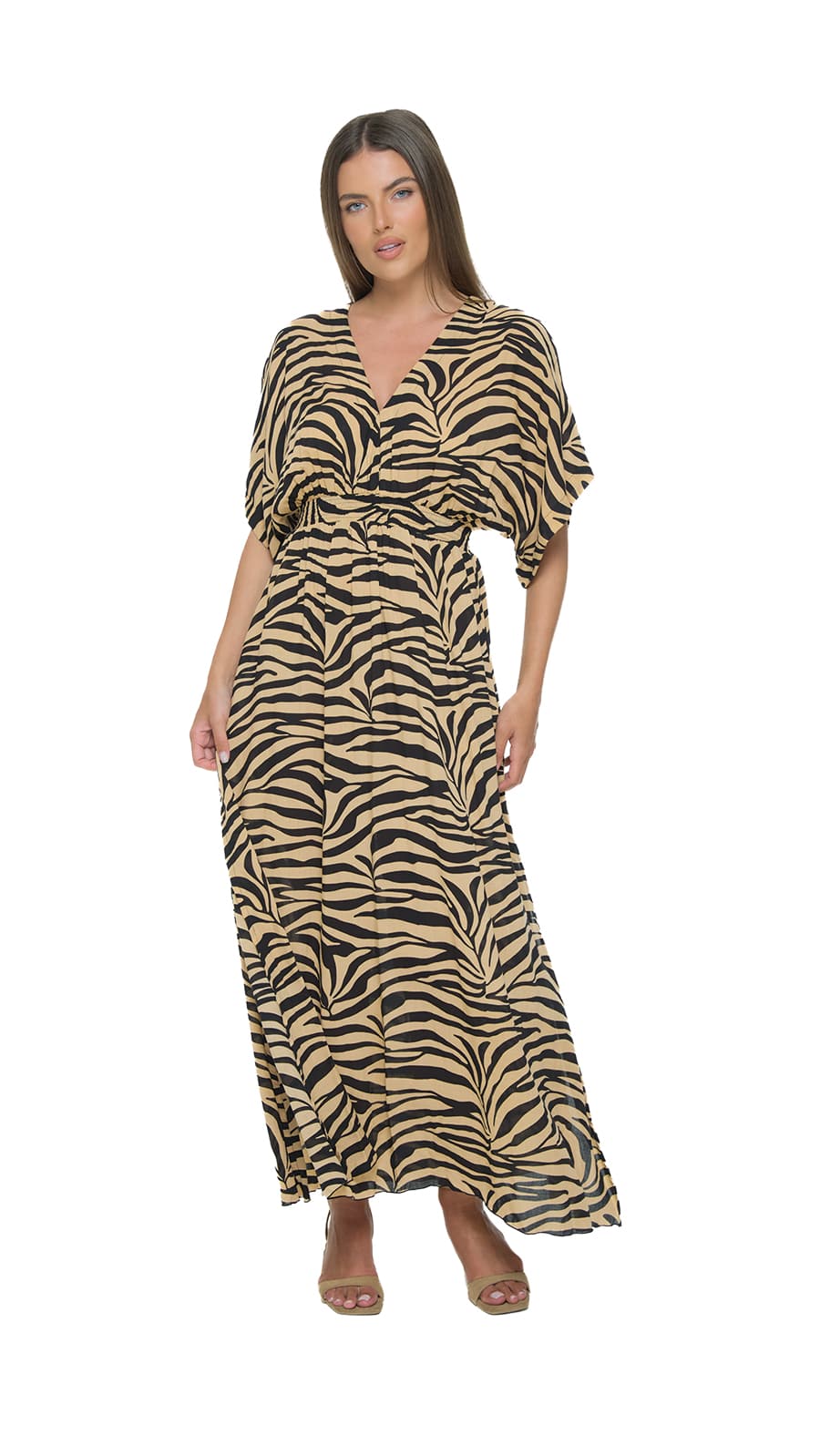 khushclothing DRESSES Poppy Serenity Maxi Dress - Rove Latte