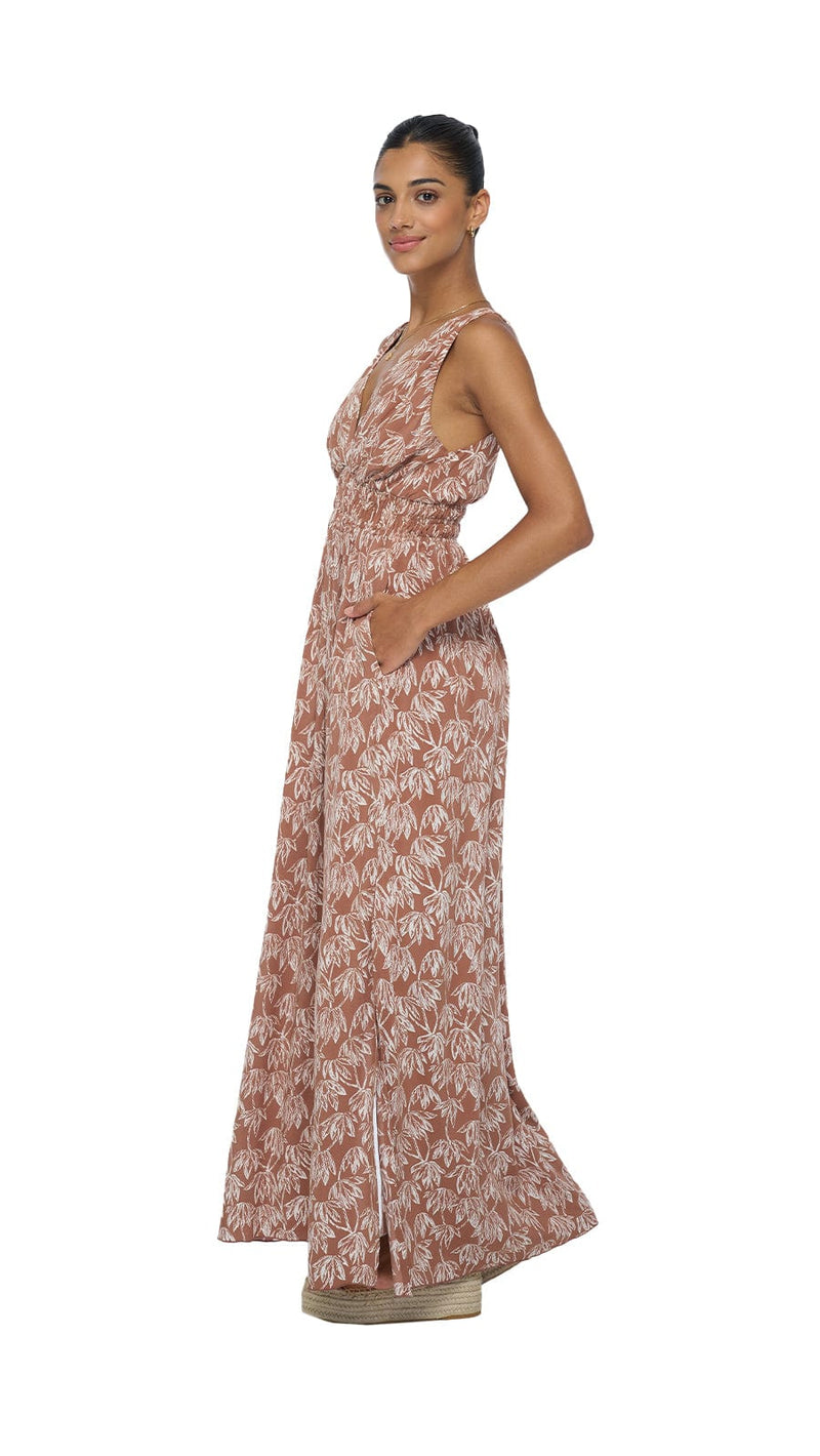 khushclothing DRESSES Rayna Sky Maxi Dress - Canopy Brown