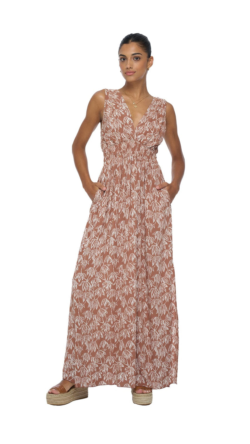 khushclothing DRESSES Rayna Sky Maxi Dress - Canopy Brown
