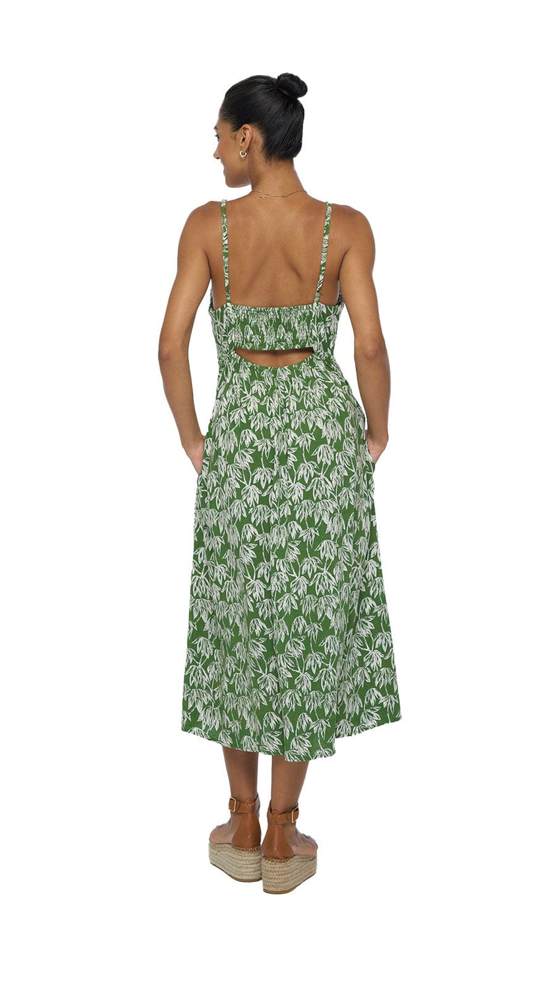 khushclothing DRESSES Soller Mio Midi Dress - Canopy Green