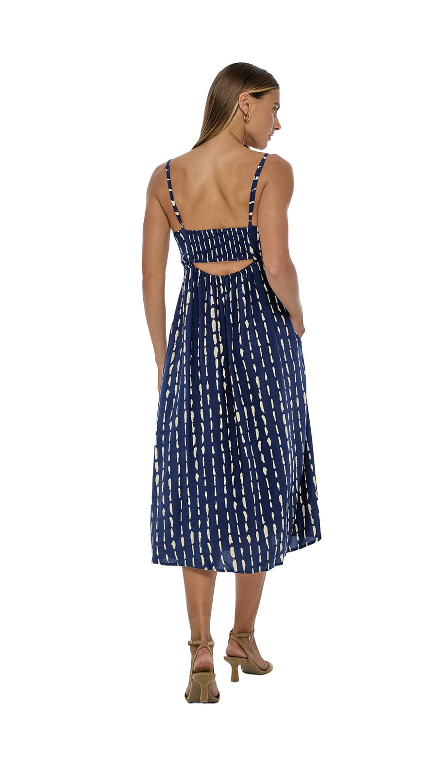 khushclothing DRESSES Soller Mio Midi Dress - Current Navy