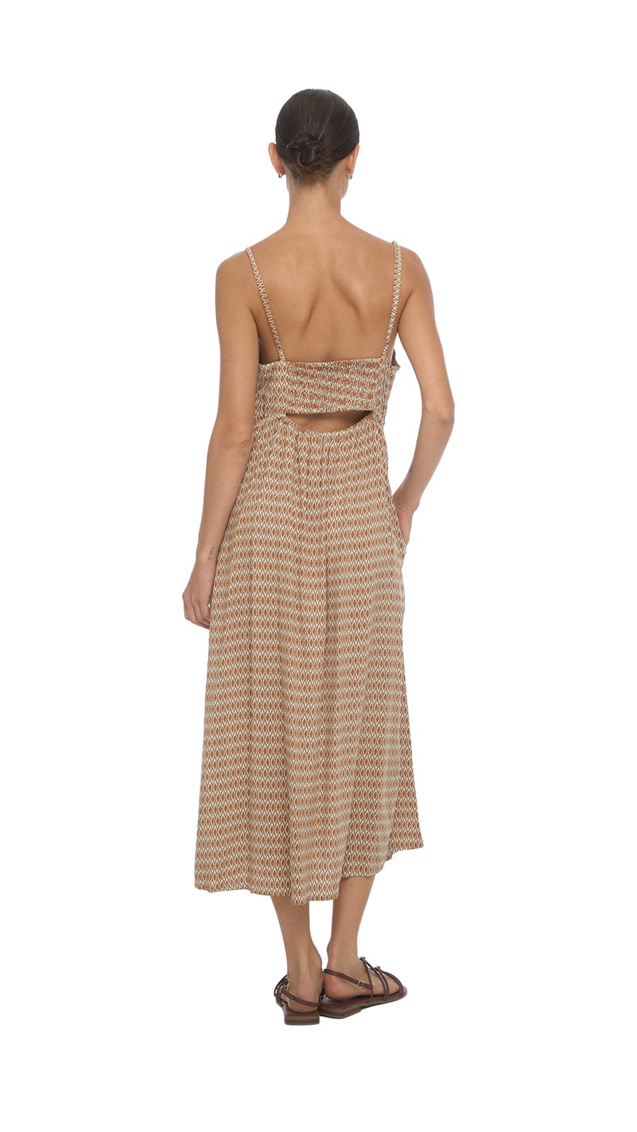 khushclothing DRESSES Soller Mio Midi Dress - Kiva Terracotta