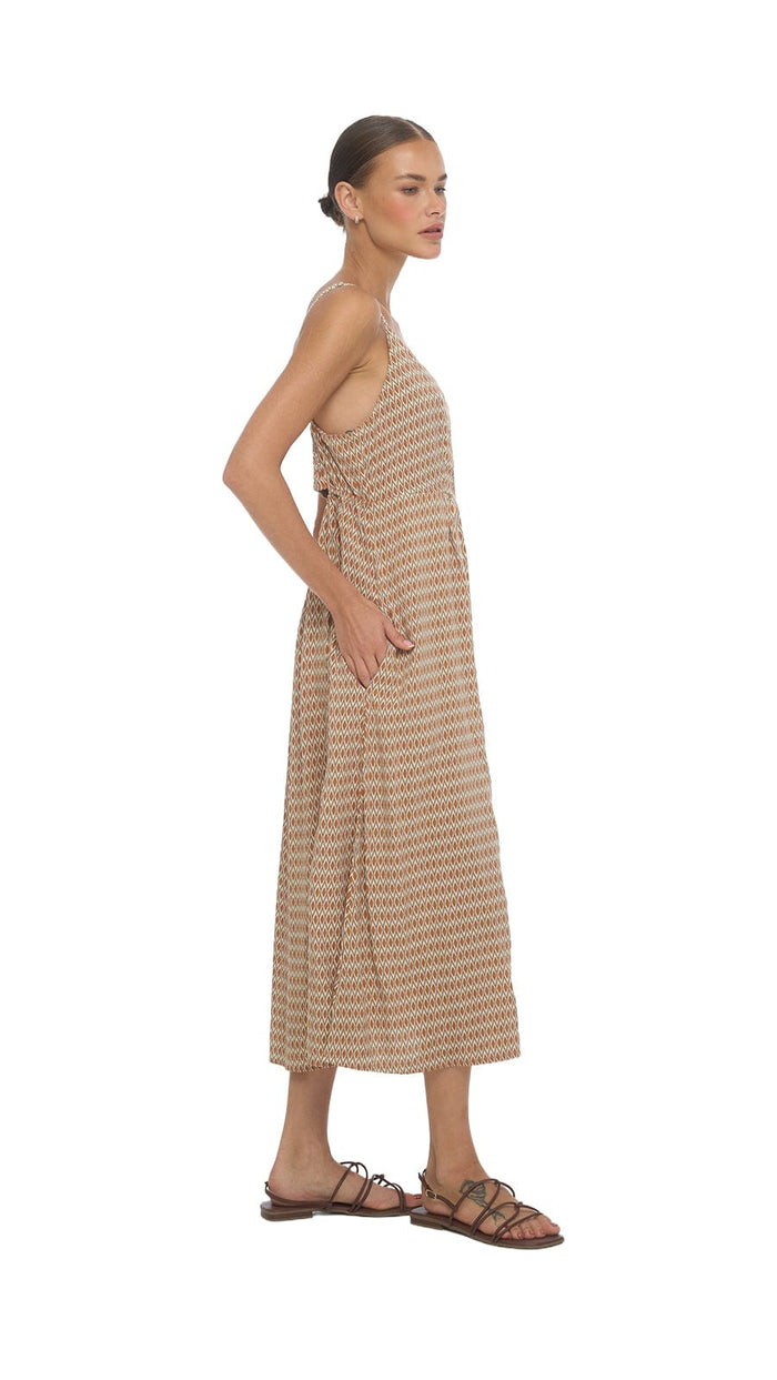 khushclothing DRESSES Soller Mio Midi Dress - Kiva Terracotta