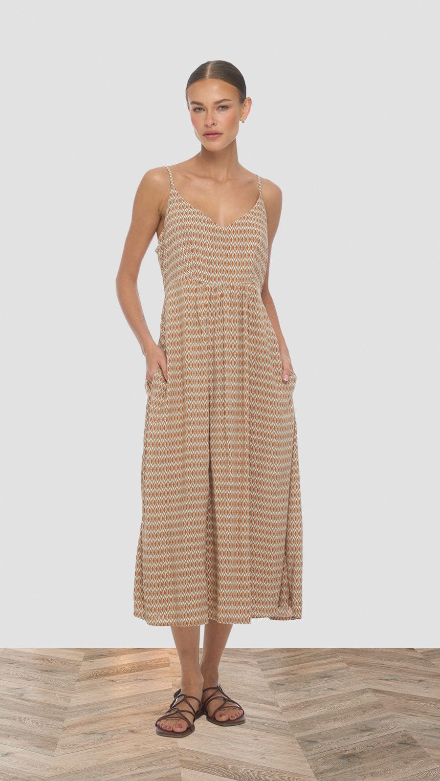 khushclothing DRESSES Soller Mio Midi Dress - Kiva Terracotta