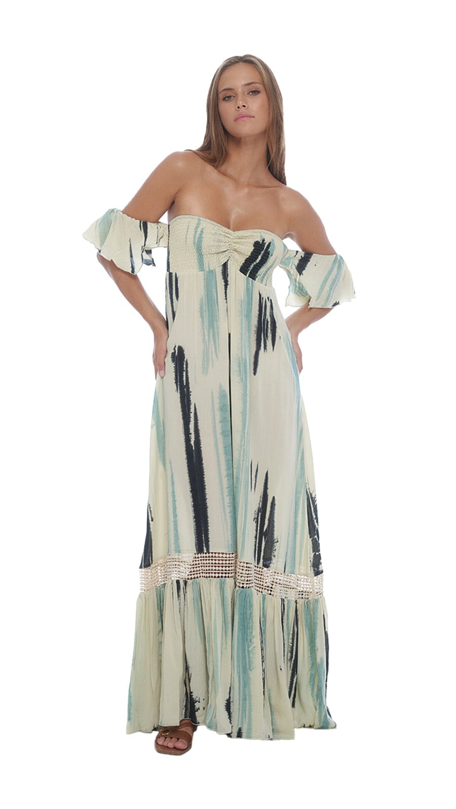 khushclothing DRESSES Swell Blue Rowan Maxi Dress