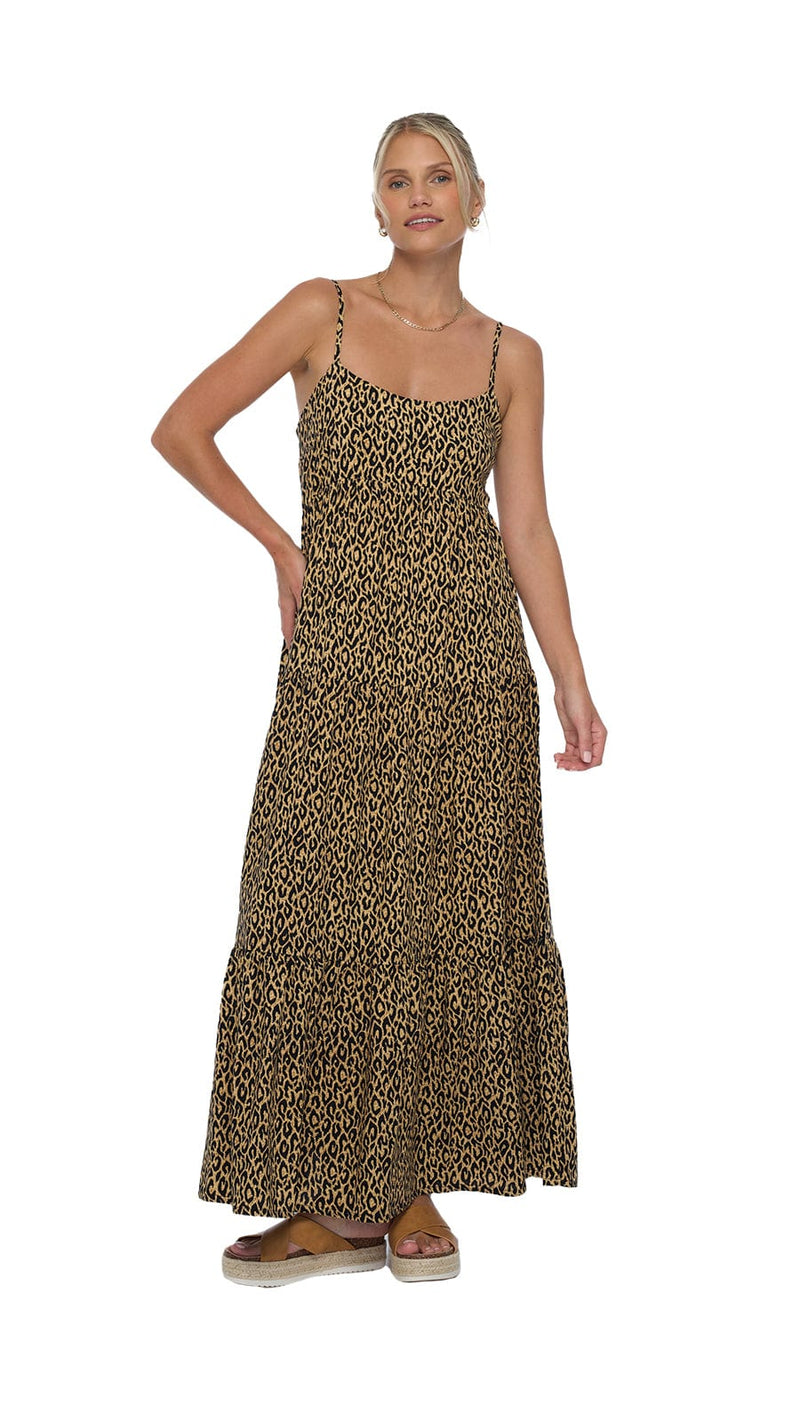 khushclothing DRESSES The Lifestyle Heiva Maxi Dress - Fierce Camel