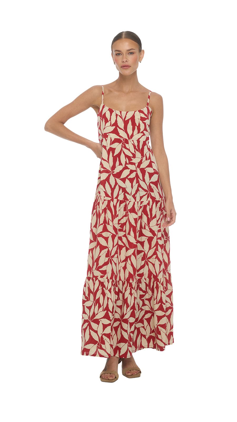 khushclothing DRESSES The Lifestyle Heiva Maxi Dress - Laleen Red