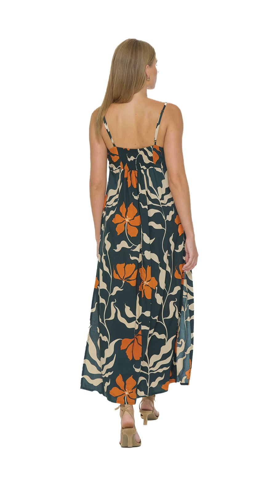 khushclothing DRESSES Zin Maxi Dress - Fleur Army