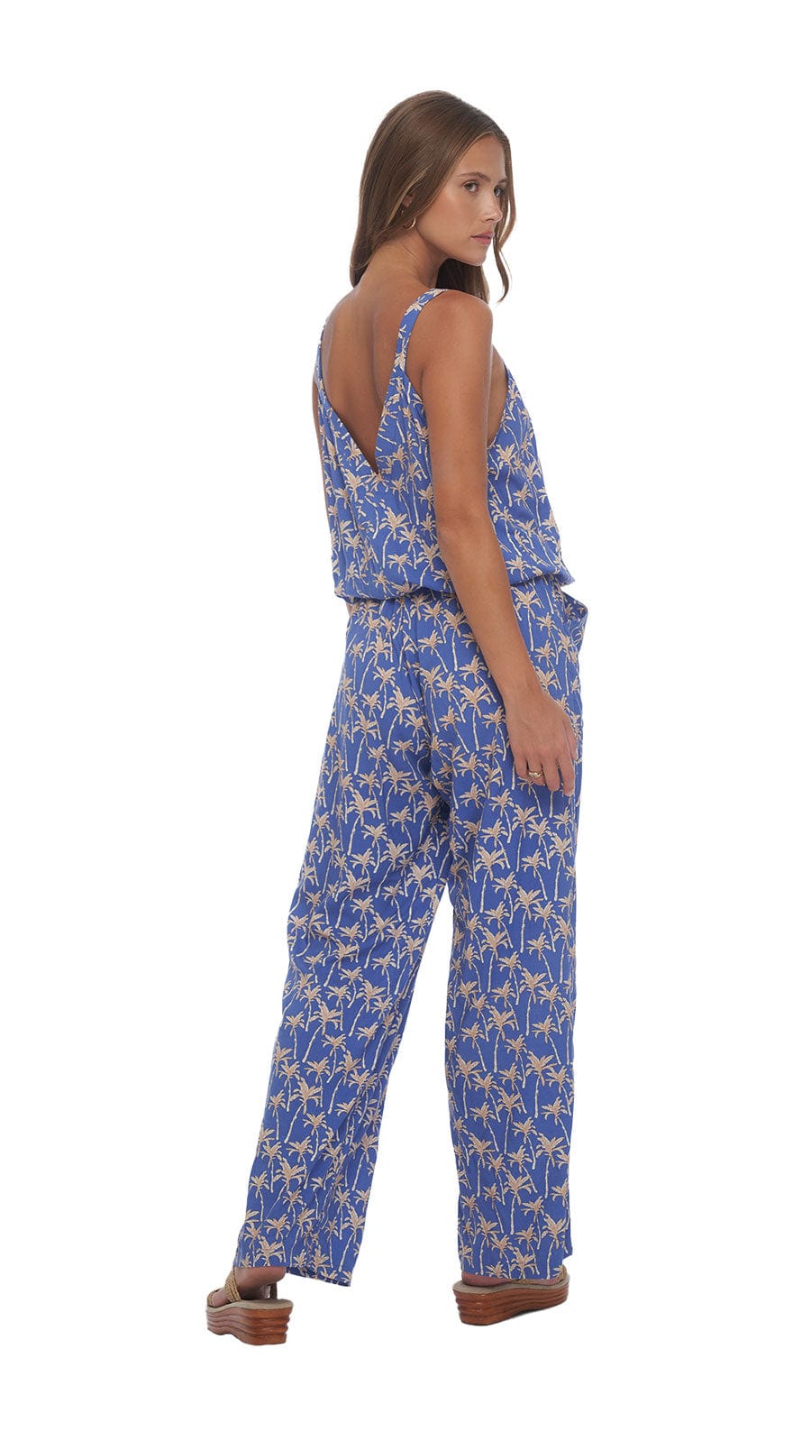 khushclothing JUMPSUITS Amber Jumpsuit - Palm Indigo