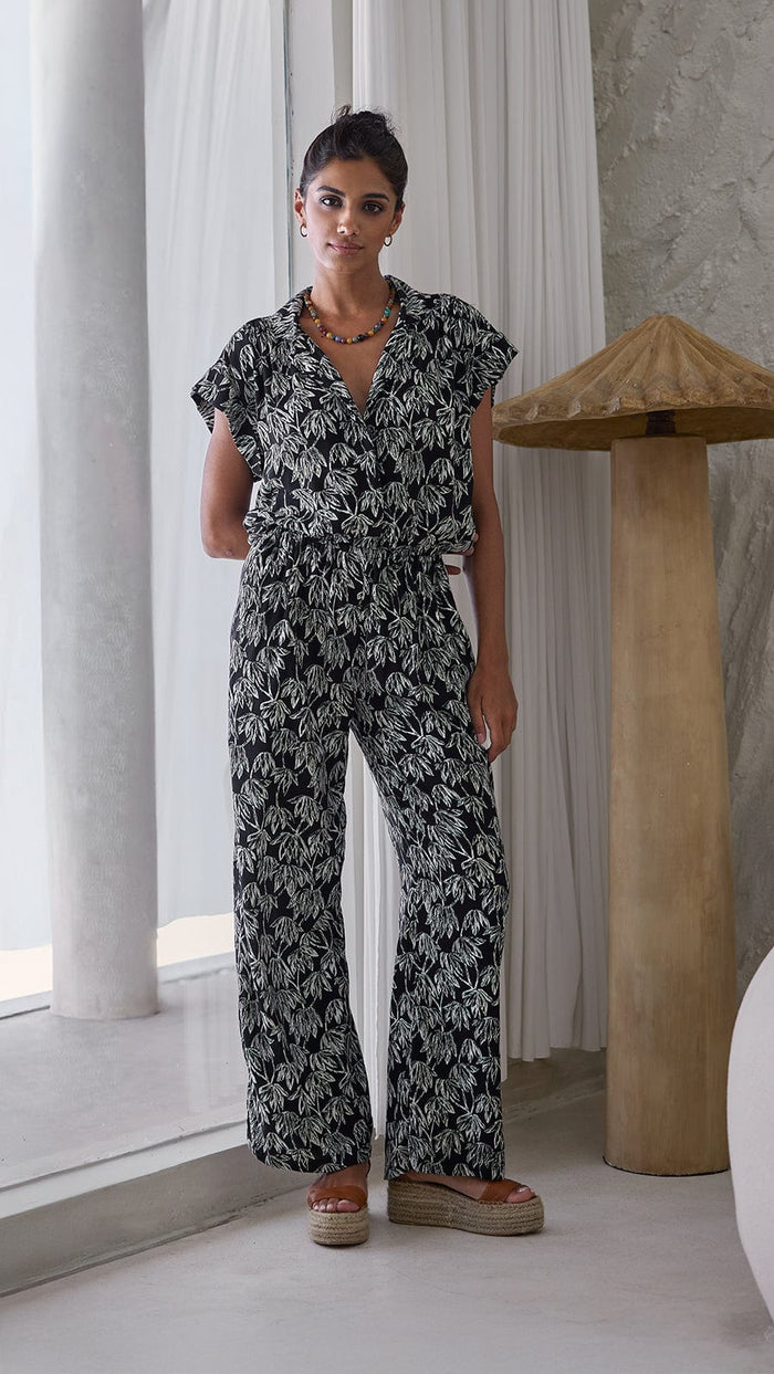 khushclothing JUMPSUITS Chela Muse Jumpsuit - Canopy Black