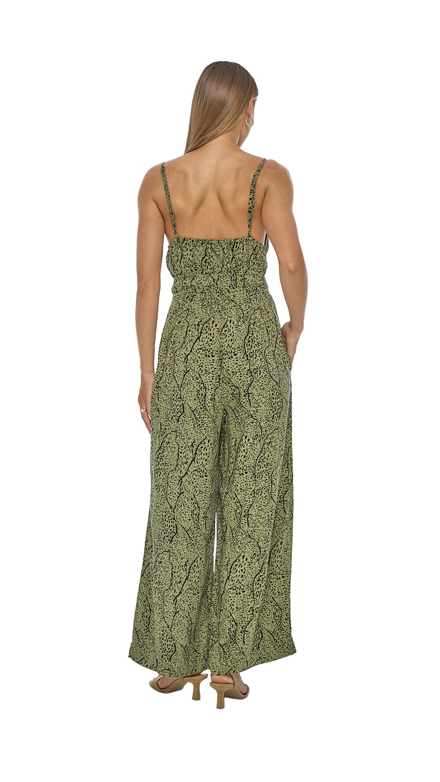 khushclothing JUMPSUITS Perola Muse Jumpsuit - Savanae Olive