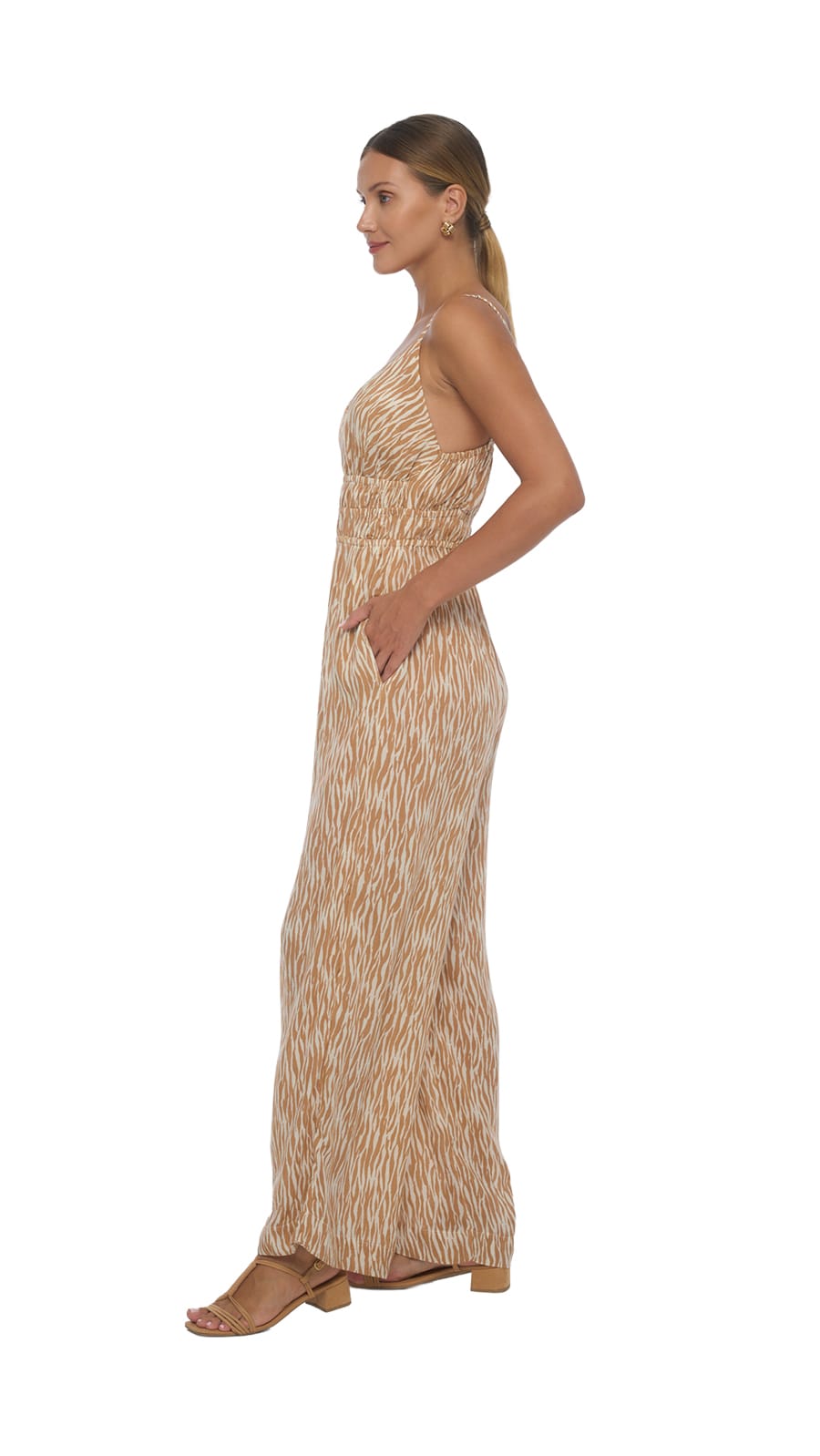 khushclothing JUMPSUITS Perola Muse Jumpsuit - Wild Caramel