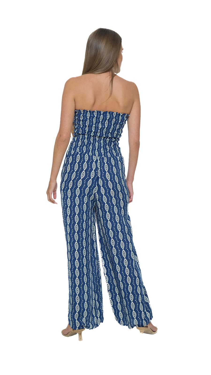 khushclothing JUMPSUITS Smocked Top Lawai Jumpsuit - Axis Navy