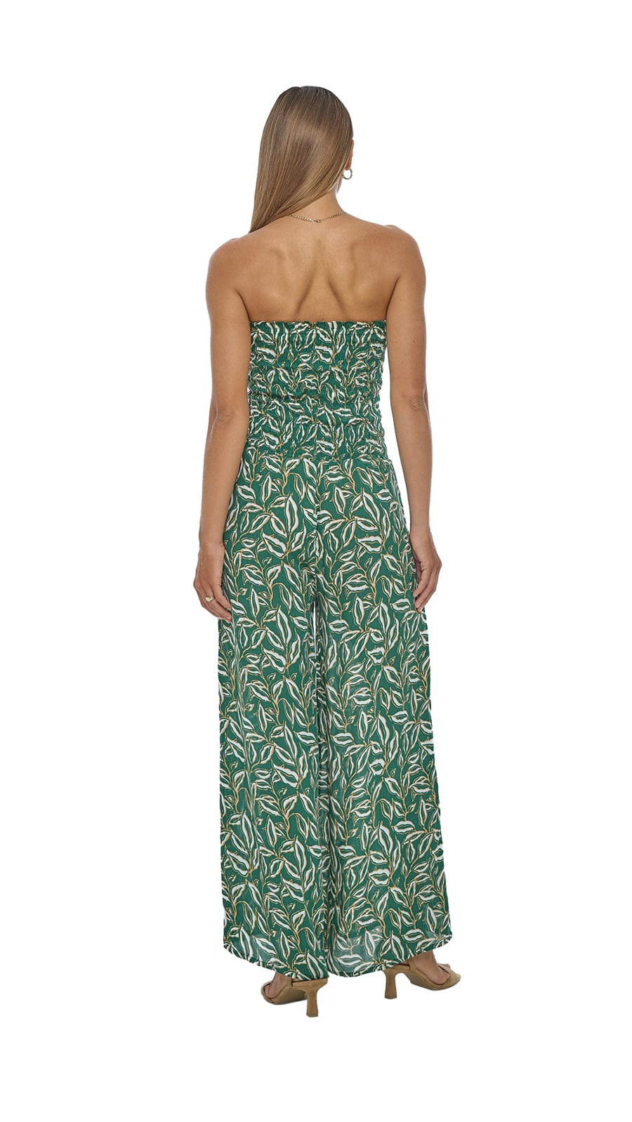 khushclothing JUMPSUITS Smocked Top Lawai Jumpsuit - Lauris Green
