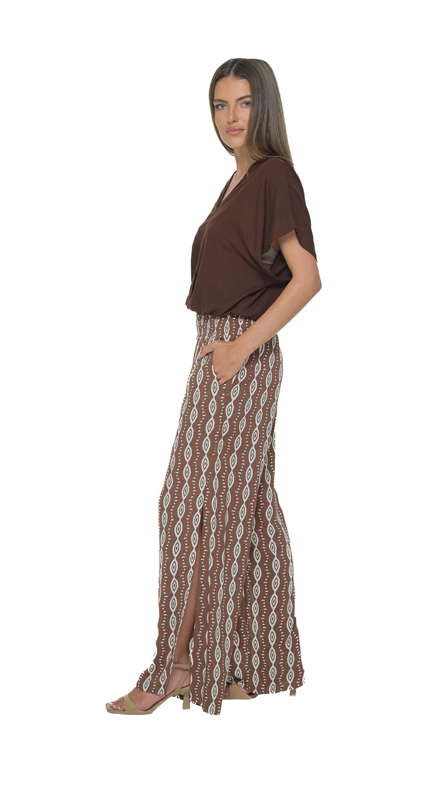 khushclothing PANTS Blooming Mahana Pants - Axis Brown