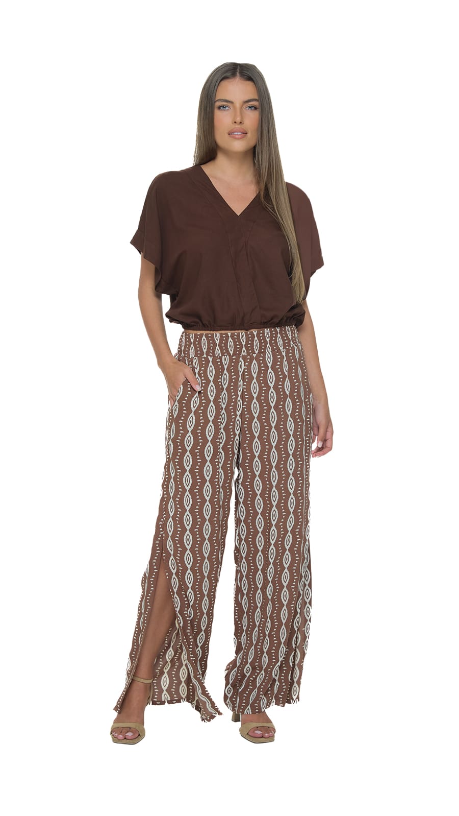 khushclothing PANTS Blooming Mahana Pants - Axis Brown