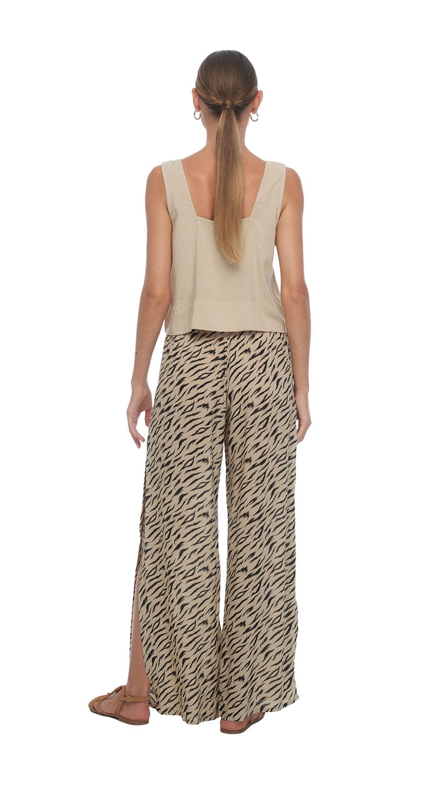 khushclothing PANTS Blooming Mahana Pants - Jungle Beige