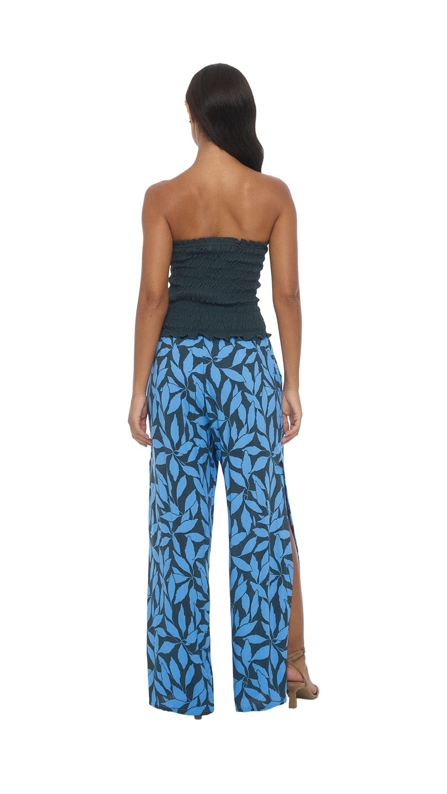 khushclothing PANTS Blooming Mahana Pants - Laleen Charcoal