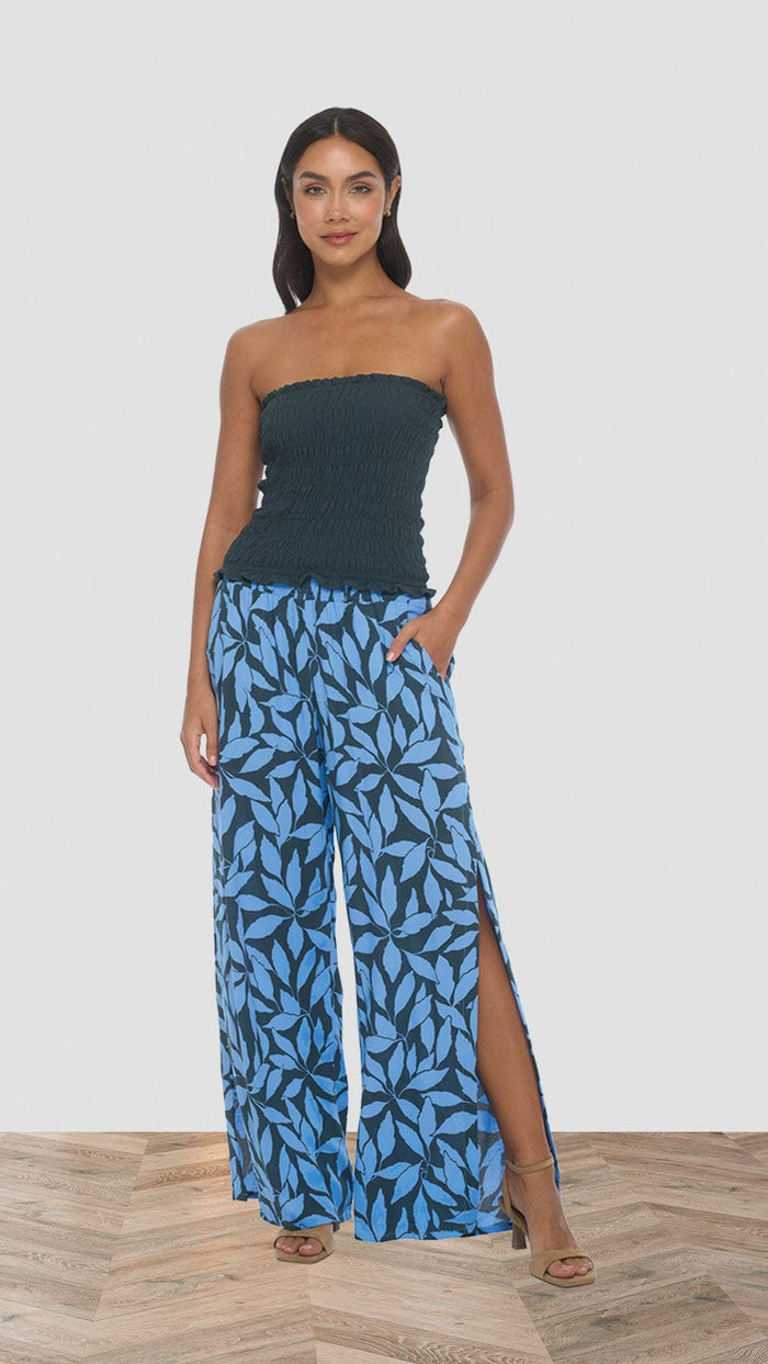 khushclothing PANTS Blooming Mahana Pants - Laleen Charcoal