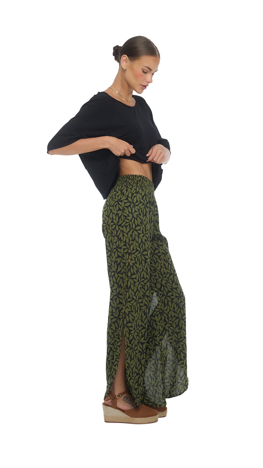 khushclothing PANTS Stairway to Haven Pants - Petaline Black