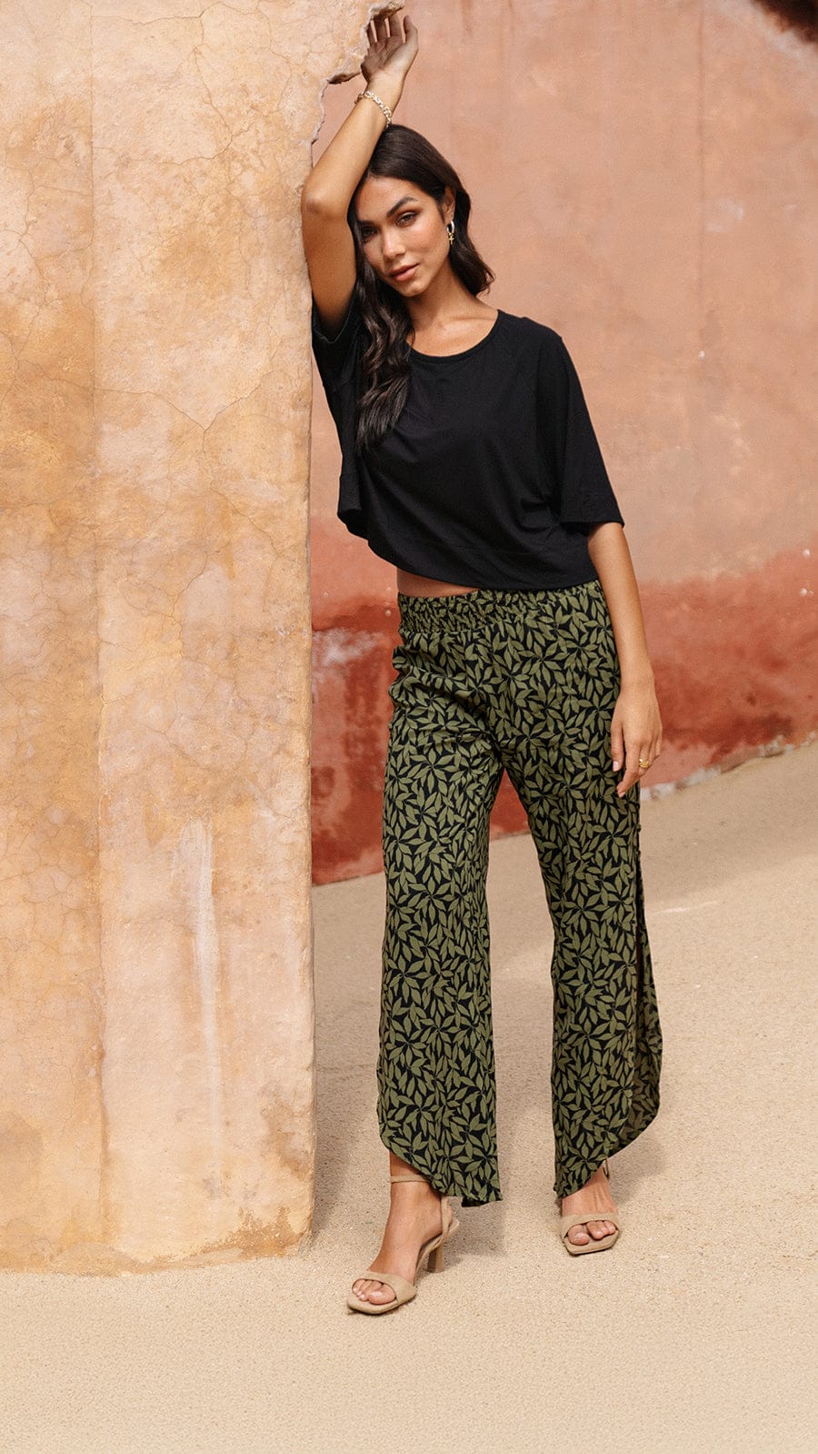 khushclothing PANTS Stairway to Haven Pants - Petaline Black