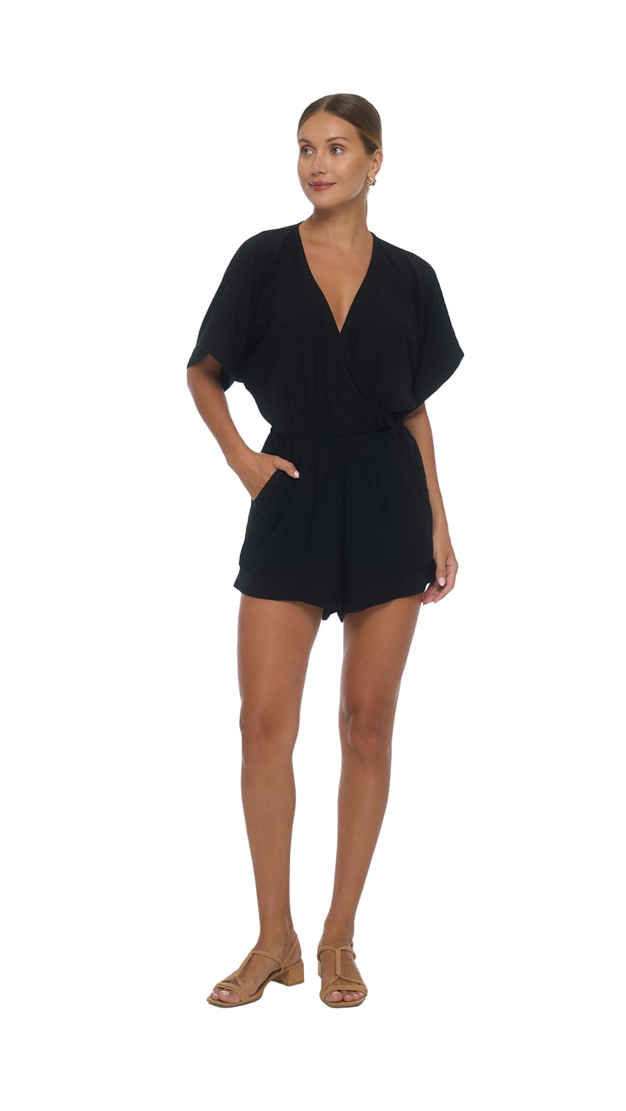 khushclothing ROMPERS Boheme Wailea Romper - Solid Black