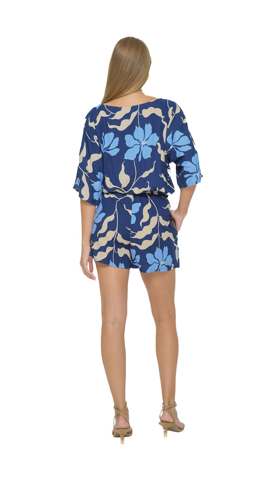 khushclothing ROMPERS Rielle Romper - Fleur Navy