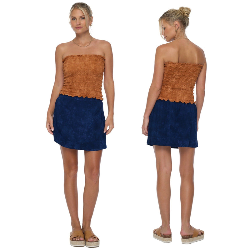 khushclothing SKIRT Begonia Skirt - Hazy Navy