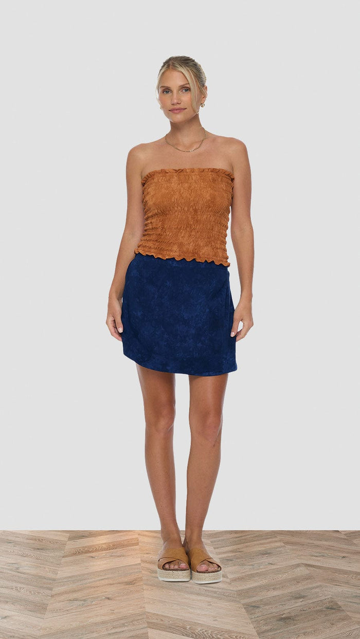 khushclothing SKIRT Begonia Skirt - Hazy Navy