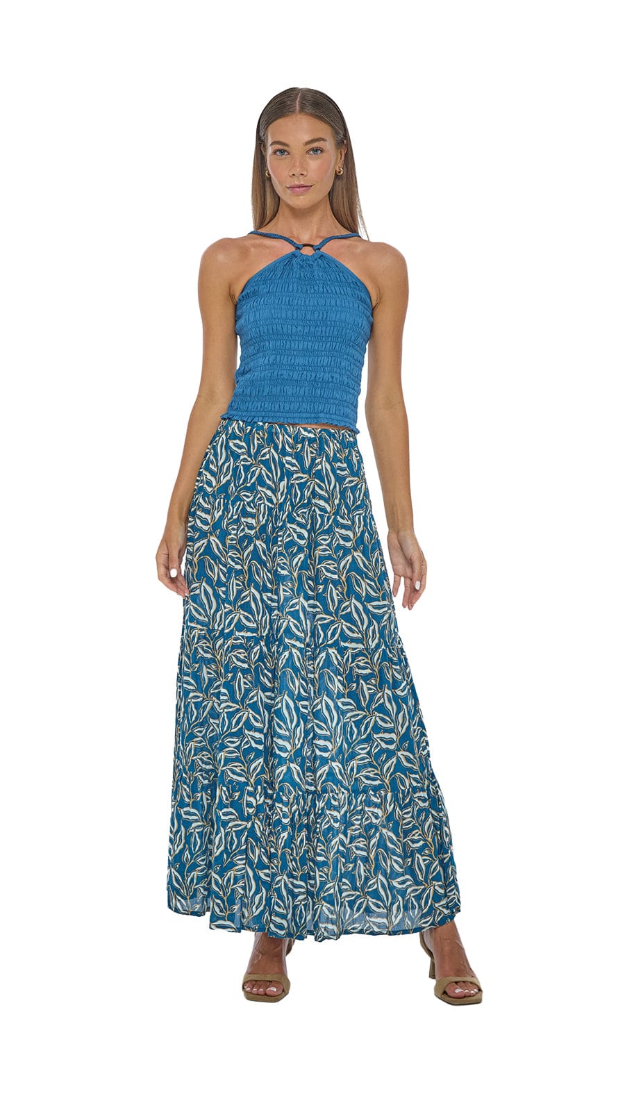 khushclothing SKIRT Belle Sole Skirt - Lauris Petrol