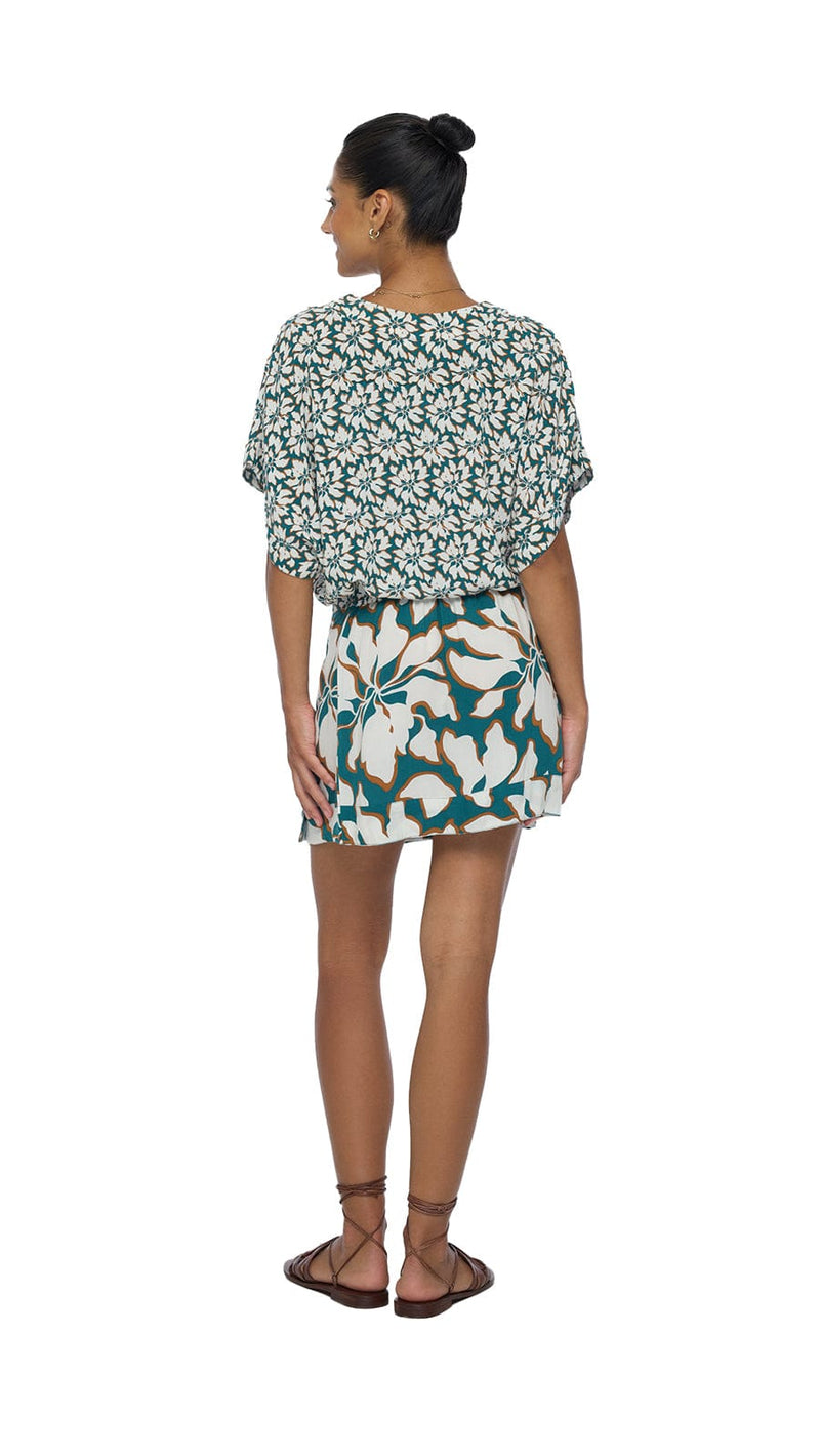 khushclothing TOPS Adora Top - Bloomcrest Petrol