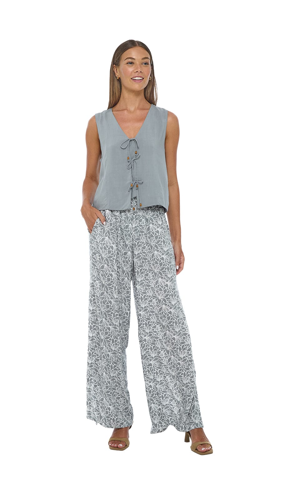 khushclothing TOPS Avelene Vest Top - Solid Grey