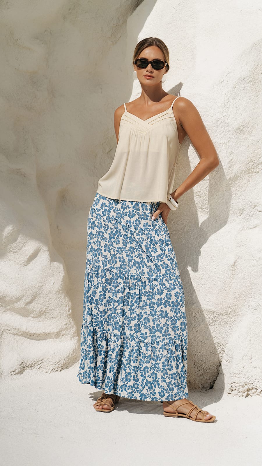 khushclothing TOPS Bellini Top - Solid Ecru