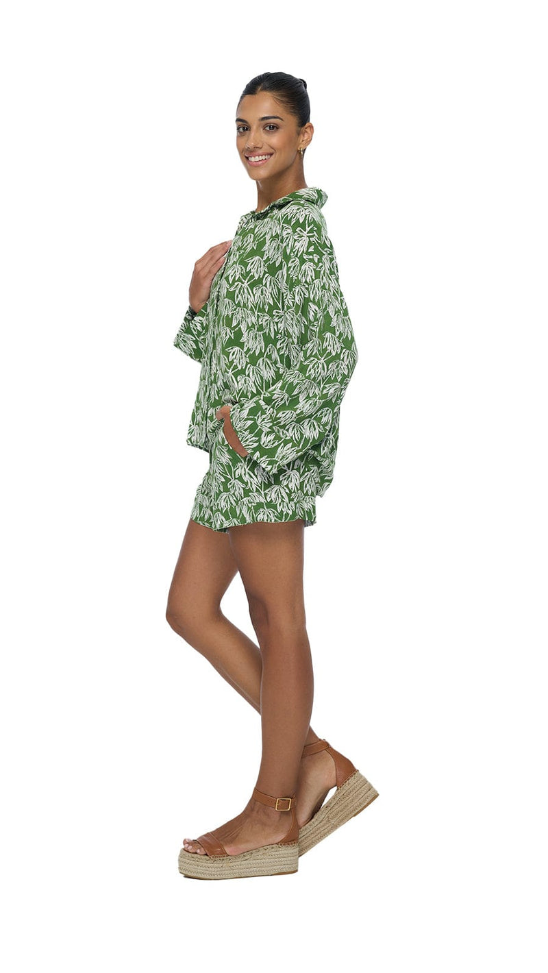 khushclothing TOPS Button Down Shirt Vanoria - Canopy Green
