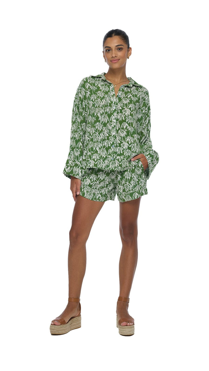khushclothing TOPS Button Down Shirt Vanoria - Canopy Green