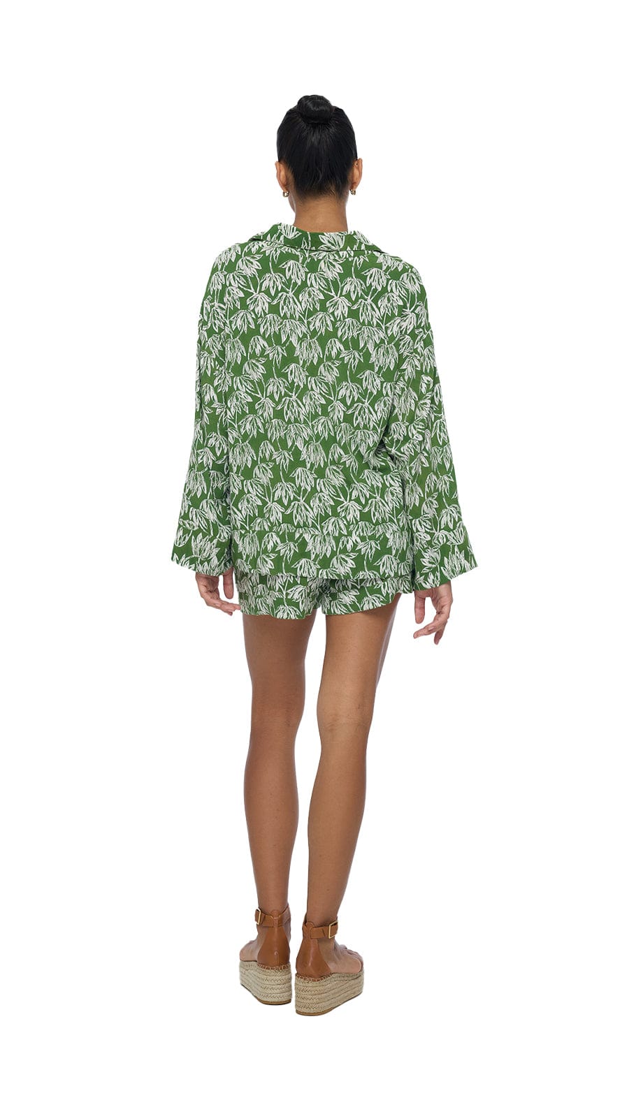 khushclothing TOPS Button Down Shirt Vanoria - Canopy Green