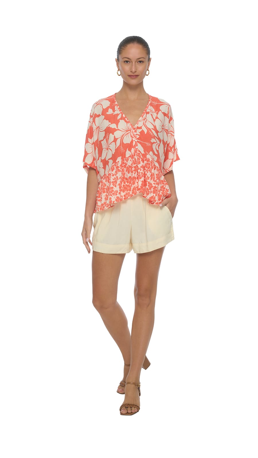 khushclothing TOPS Tavea Top - Comb Coral