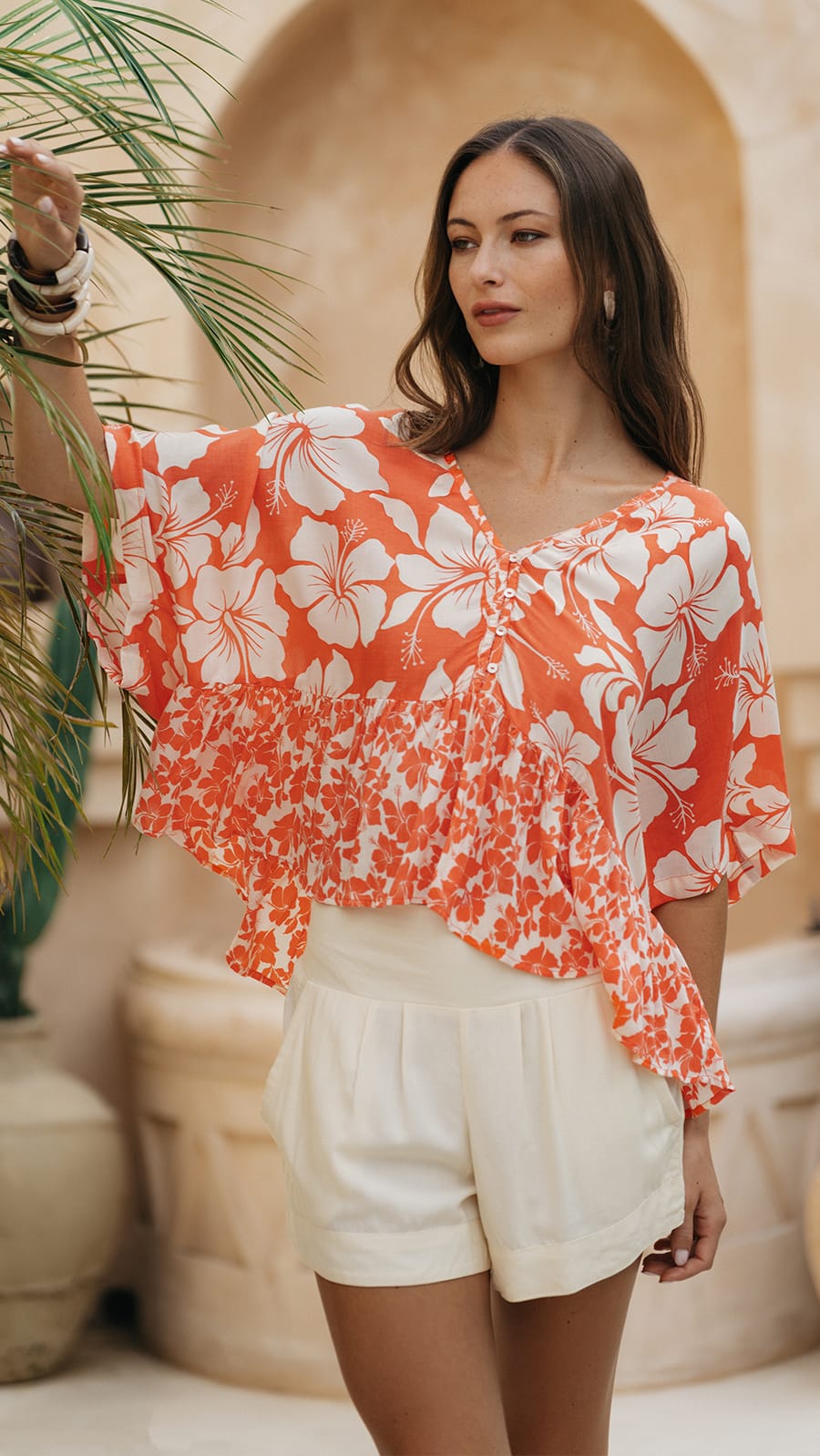 khushclothing TOPS Tavea Top - Comb Coral