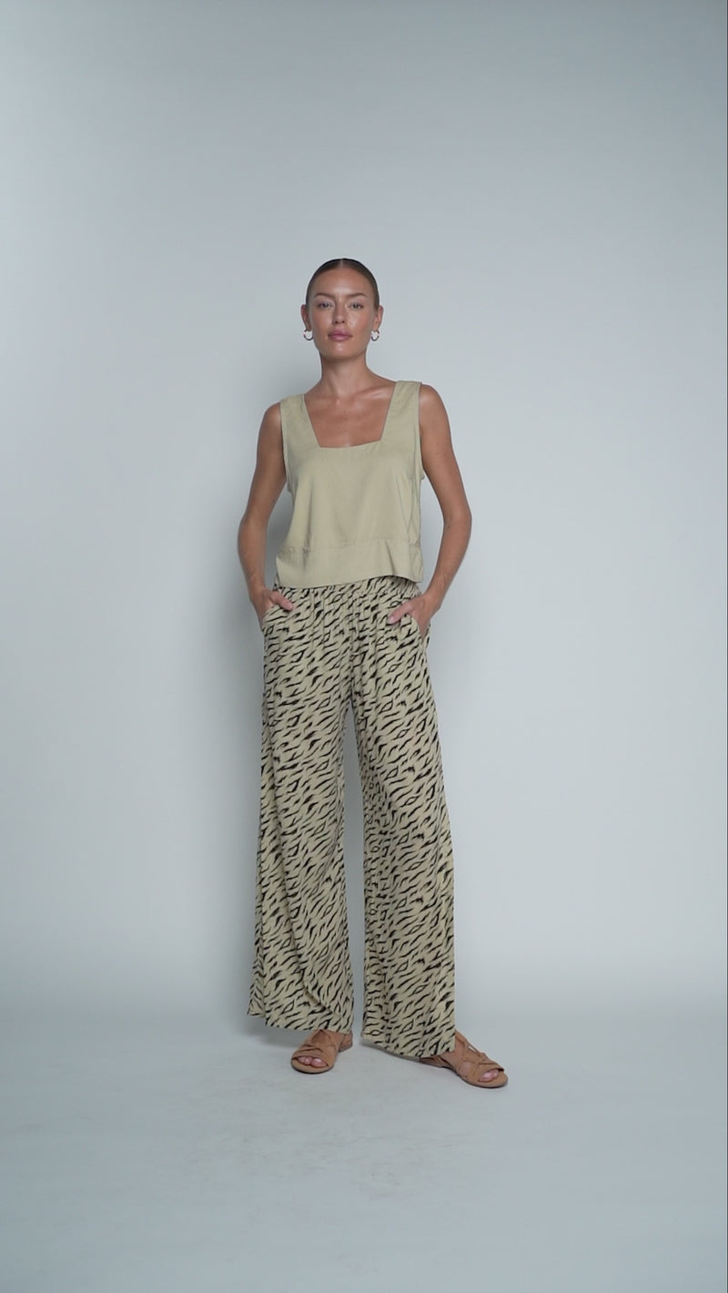 Blooming Mahana Pants - Jungle Beige