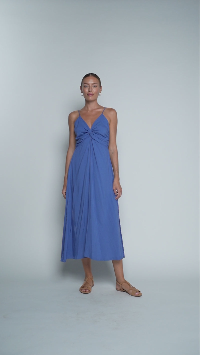 Lorena Midi Dress - Indigo