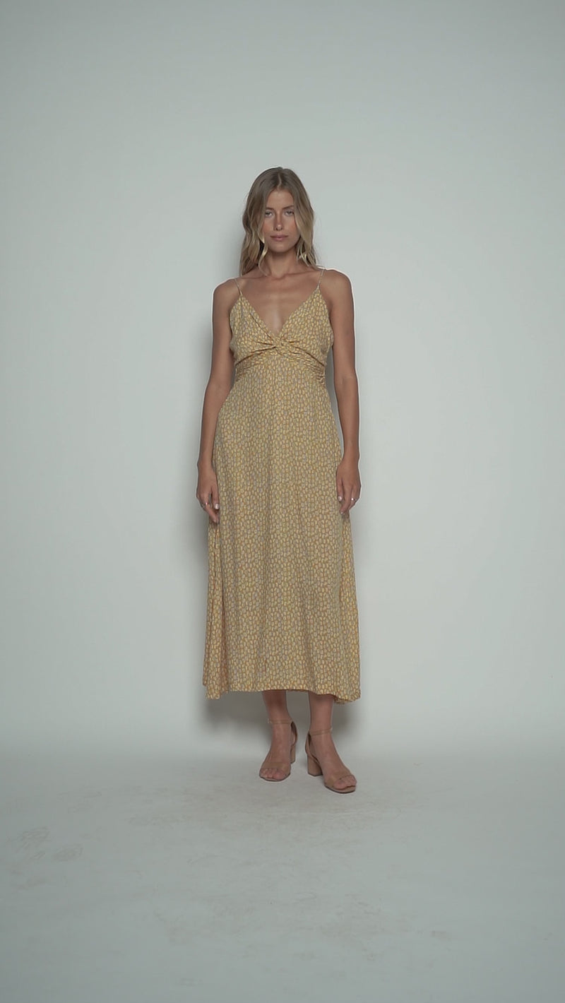 Lorena Midi Dress - Tulipano Amber