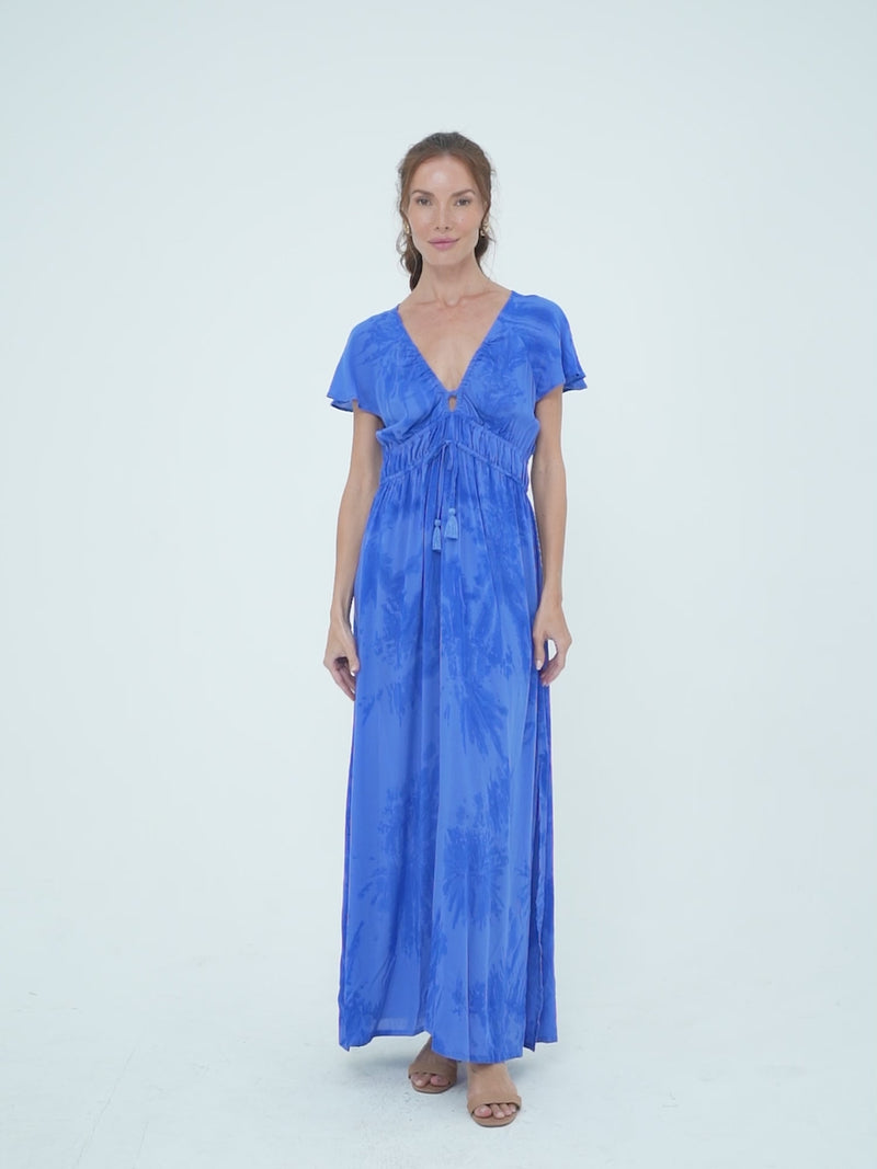 Enchanted Davanti Maxi Dress - Palace Blue