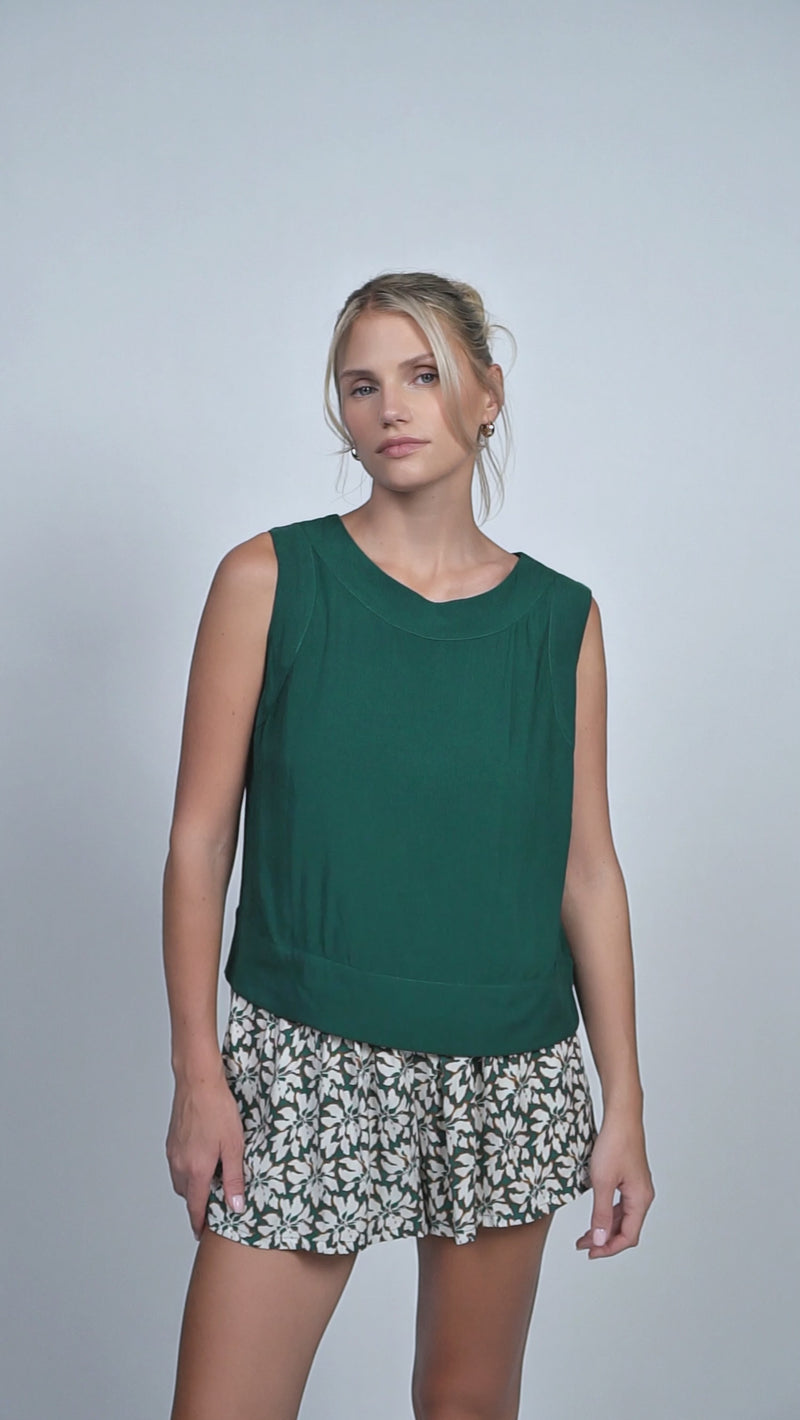 Elya Shorts - Bloomcrest Petrol