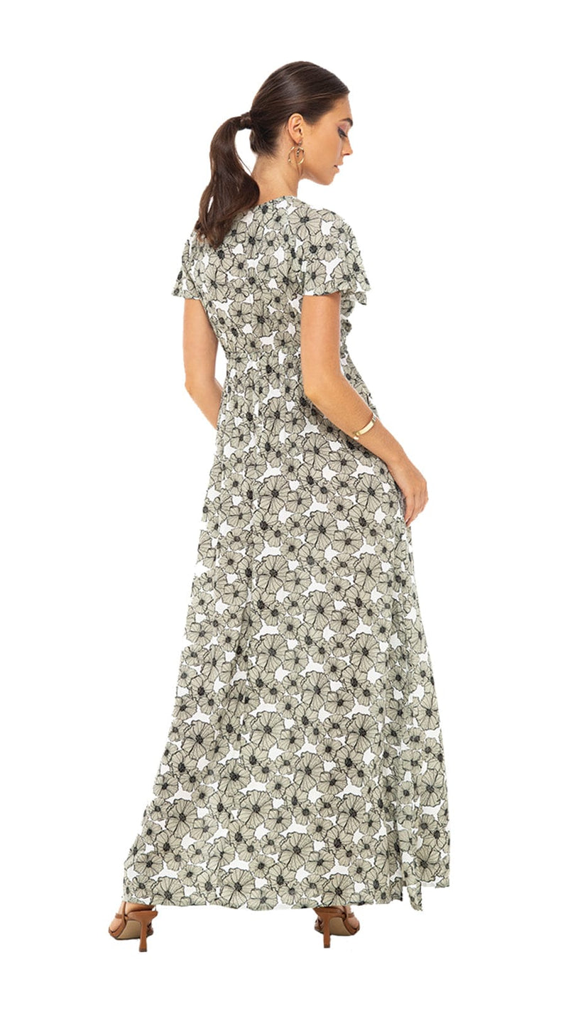 khushclothing DRESSES Floral Maxi Dress Leilani - Garden White
